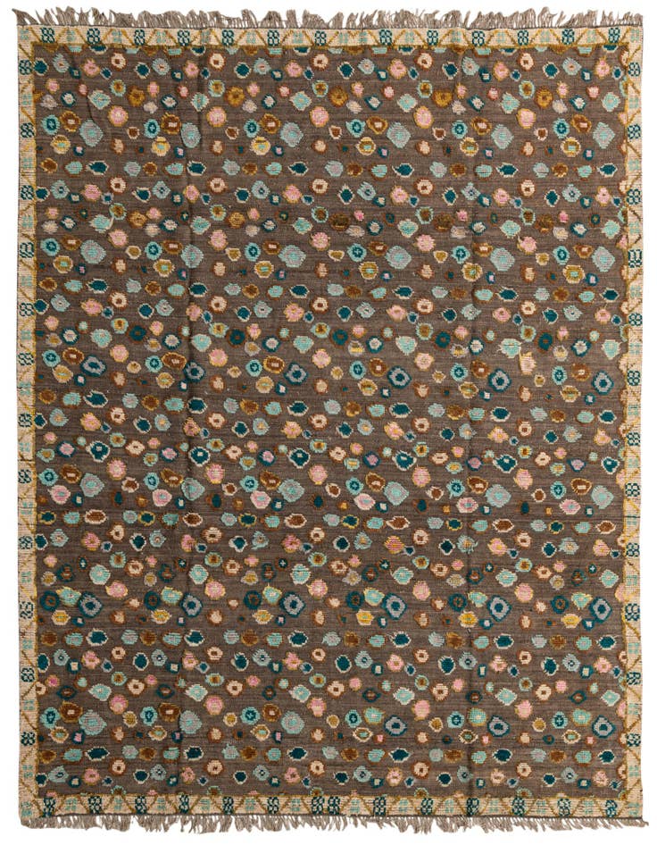 Detail image of 8' 3 x 9' 10 Hand Knotted Darya Wool Rug