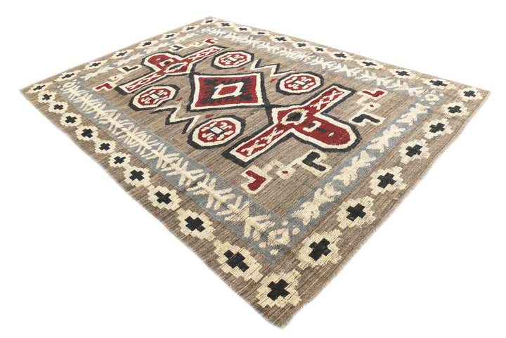 8' x 10' 10 Hand Knotted Darya Wool Rug