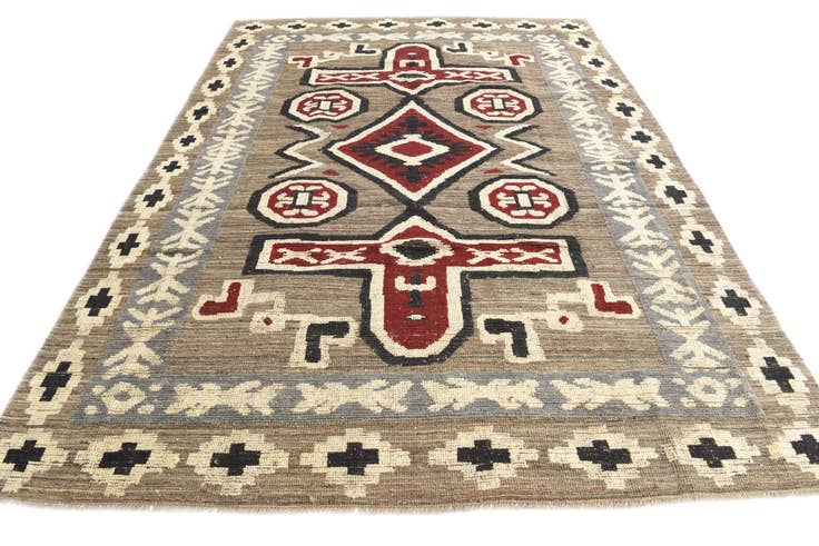 Detail image of 8' x 10' 10 Hand Knotted Darya Wool Rug