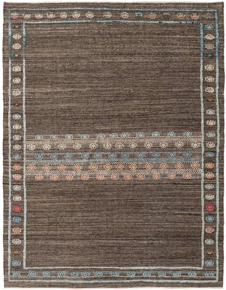 Detail image of 6' 6 x 9' 5 Hand Knotted Darya Wool Rug