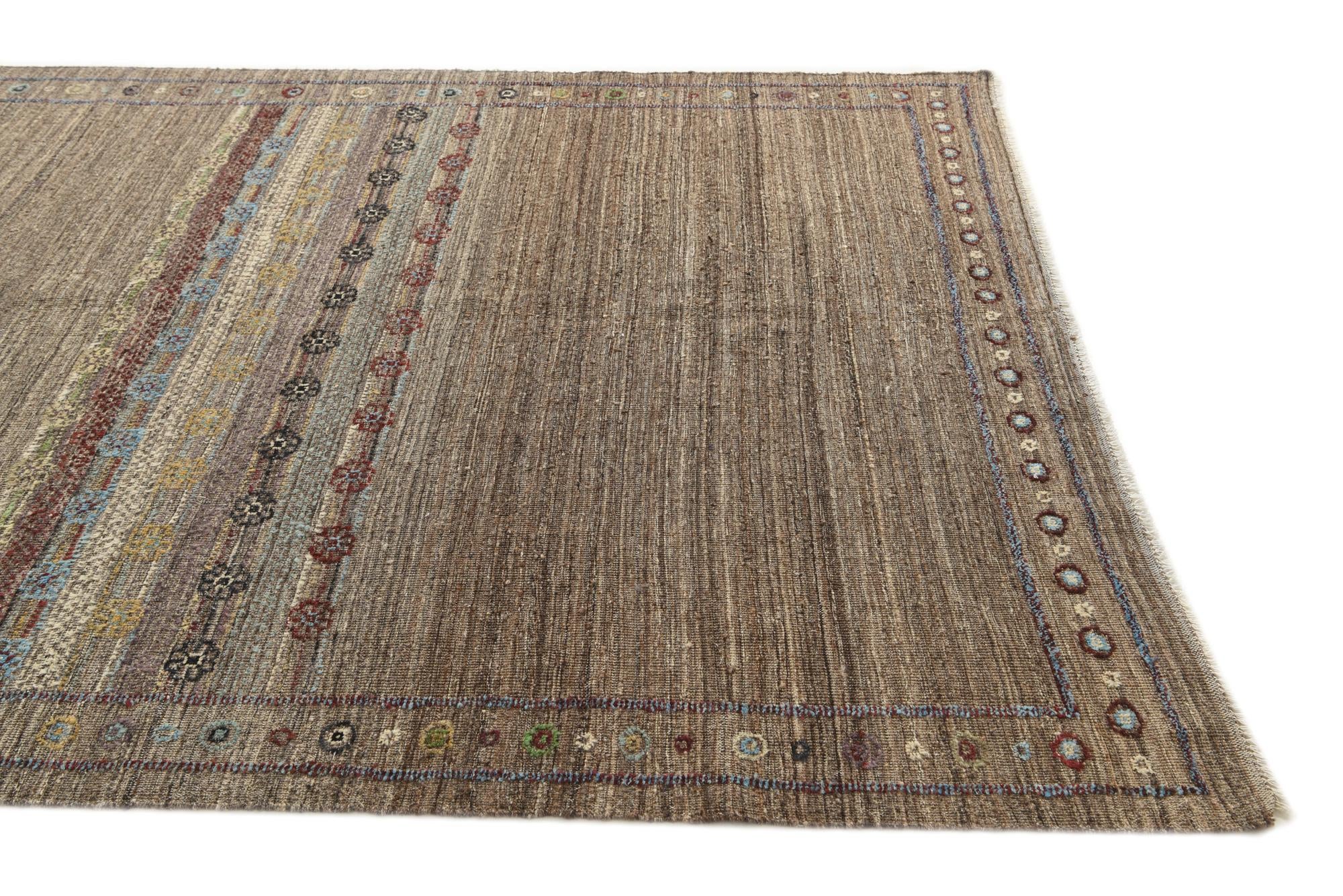 6' 9 x 9' 6 Hand Knotted Darya Wool Rug