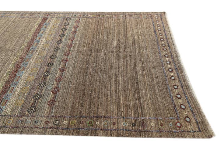 Detail image of 6' 9 x 9' 6 Hand Knotted Darya Wool Rug
