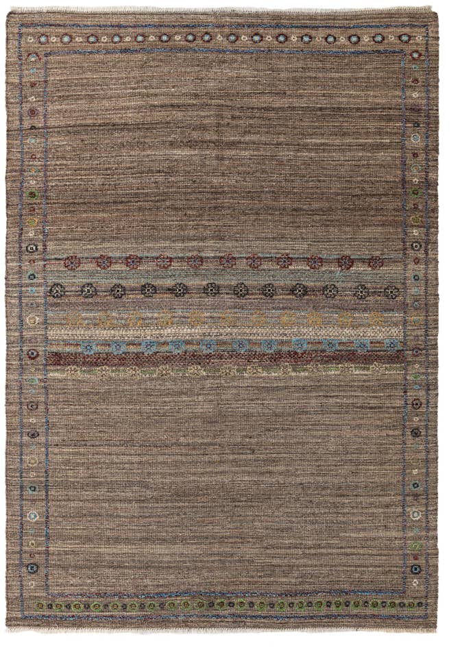 Detail image of 6' 9 x 9' 6 Hand Knotted Darya Wool Rug