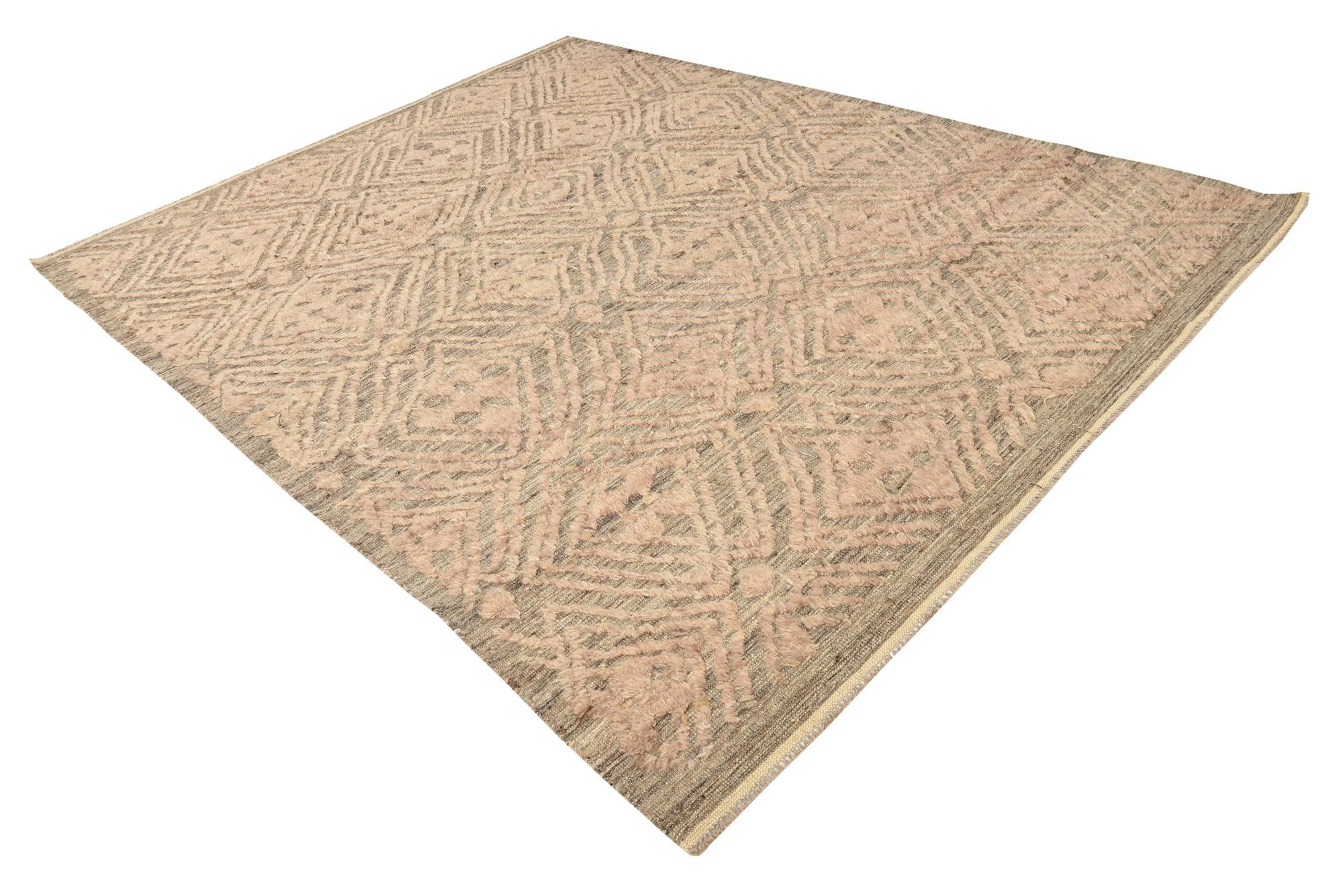8' x 10' 2 Hand Knotted Darya Wool Rug