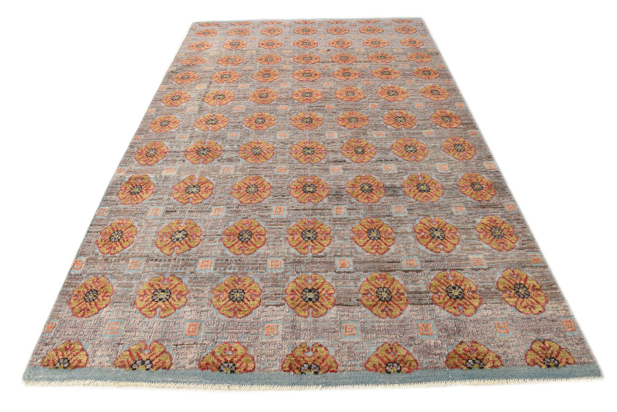 6' 6 x 10' 6 Hand Knotted Darya Wool Rug