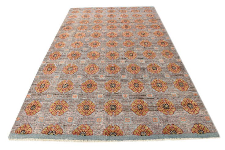 Detail image of 6' 6 x 10' 6 Hand Knotted Darya Wool Rug