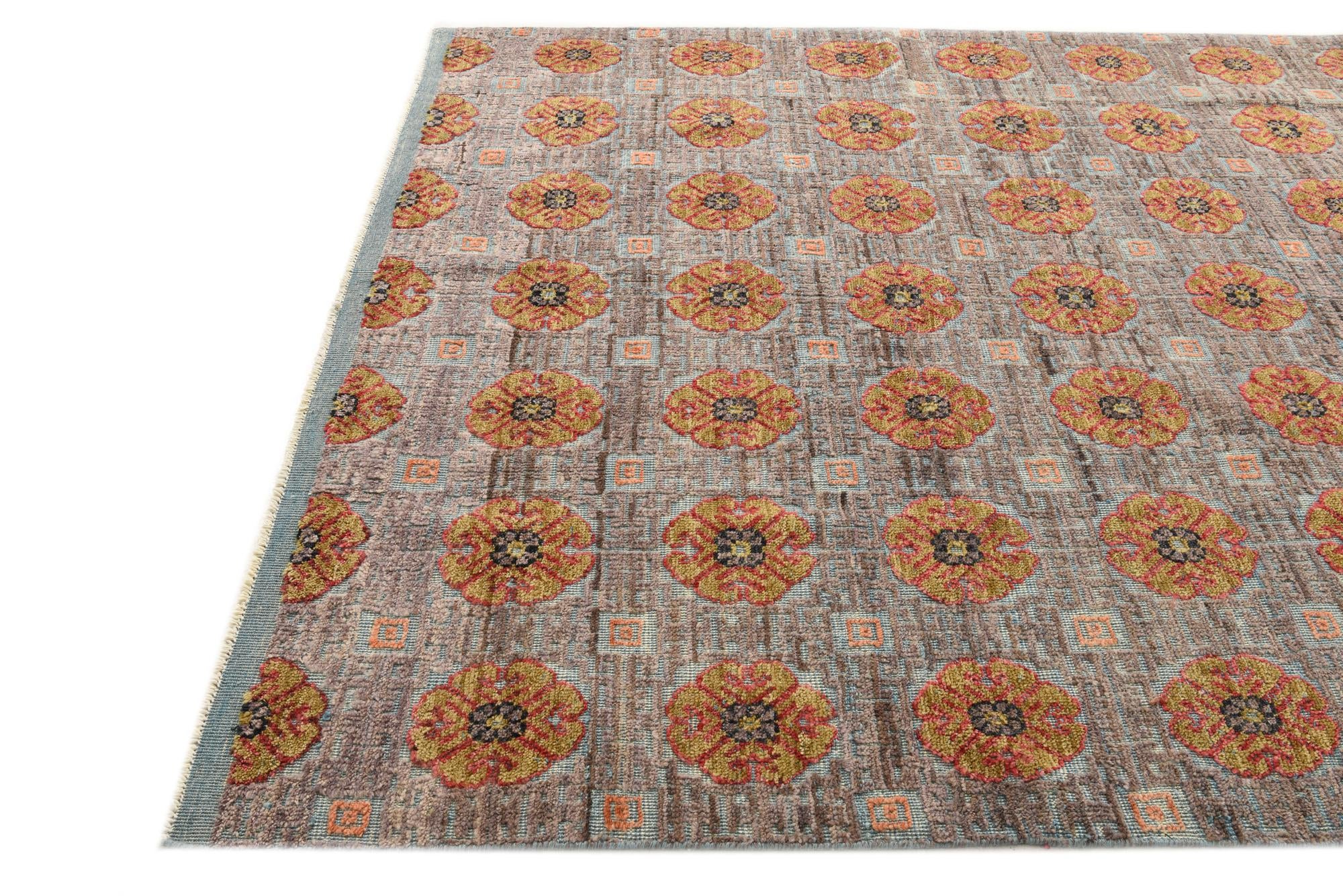 6' 6 x 10' 6 Hand Knotted Darya Wool Rug