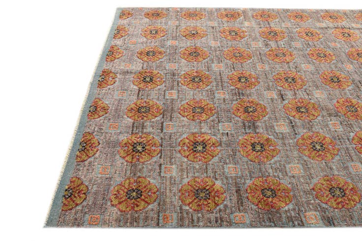 Detail image of 6' 6 x 10' 6 Hand Knotted Darya Wool Rug