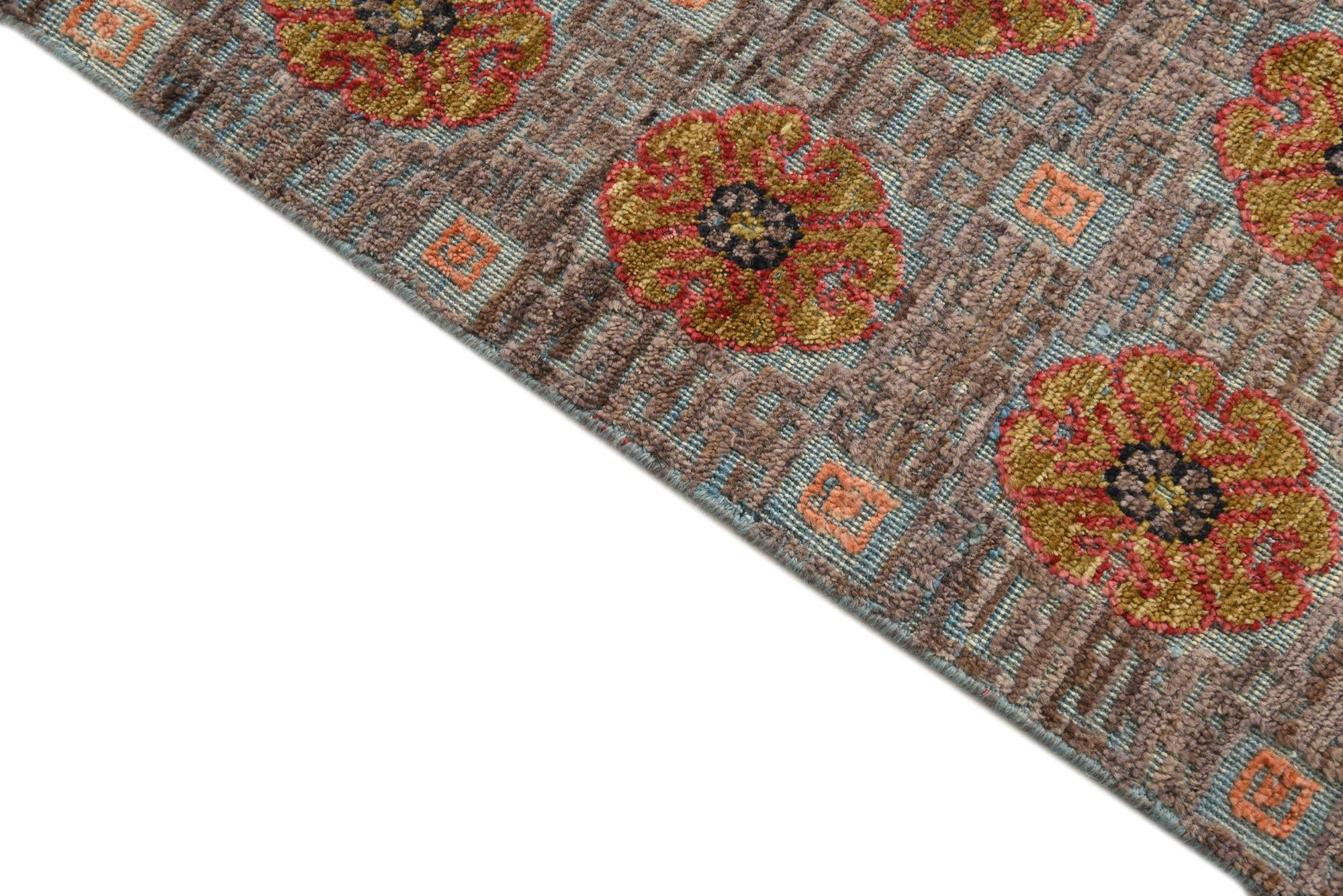 6' 6 x 10' 6 Hand Knotted Darya Wool Rug