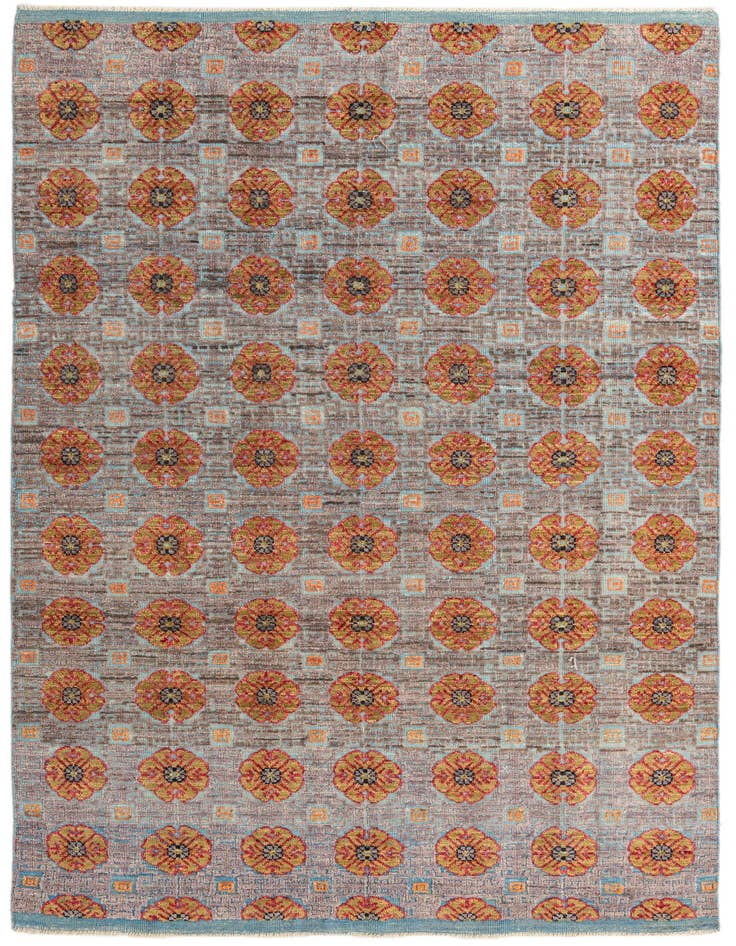 Detail image of 6' 6 x 10' 6 Hand Knotted Darya Wool Rug
