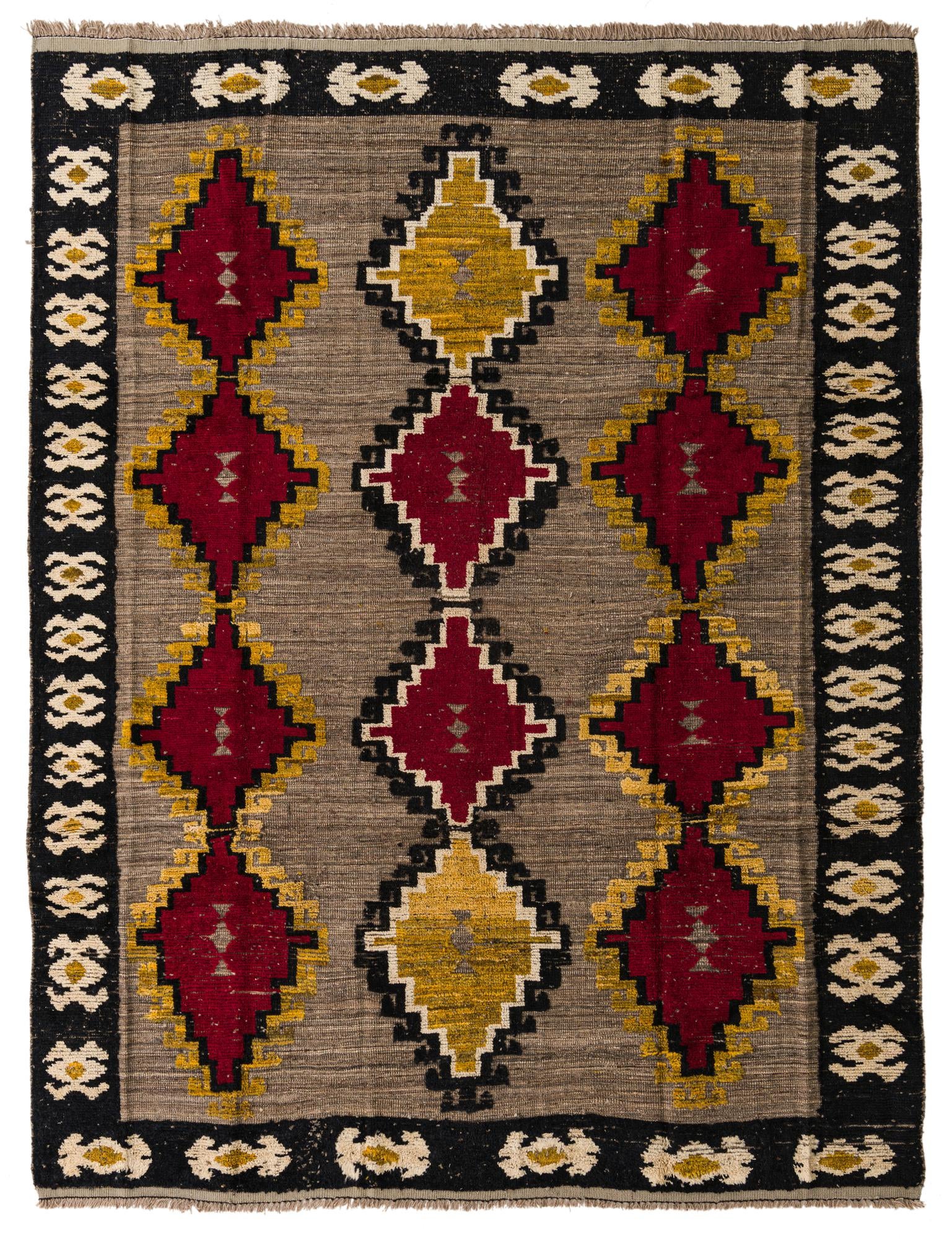 8' x 10' 5 Hand Knotted Darya Wool Rug