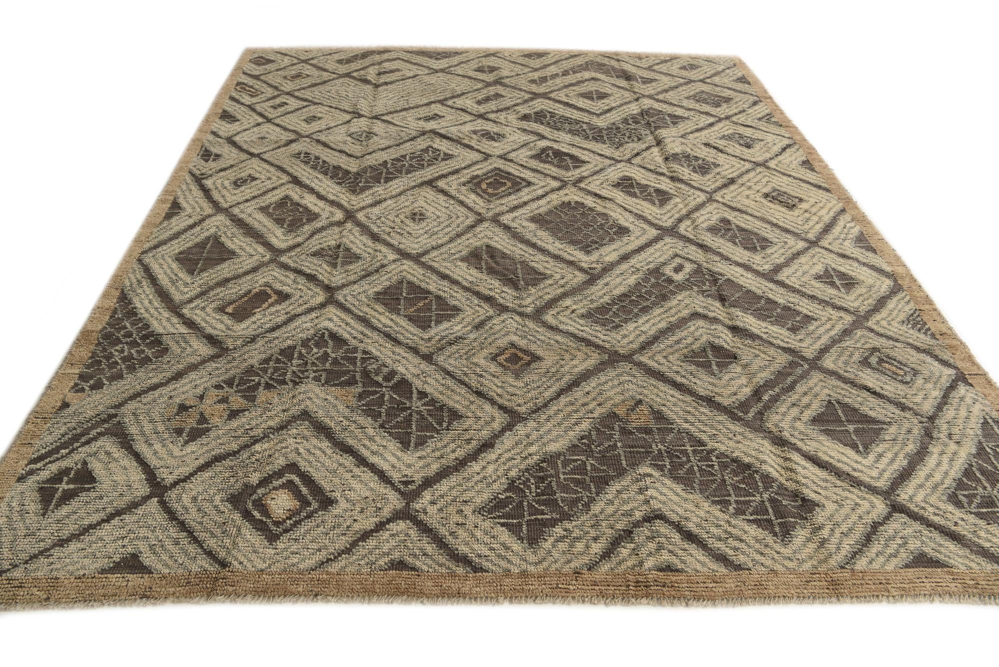 8' x 10' 2 Hand Knotted Darya Wool Rug