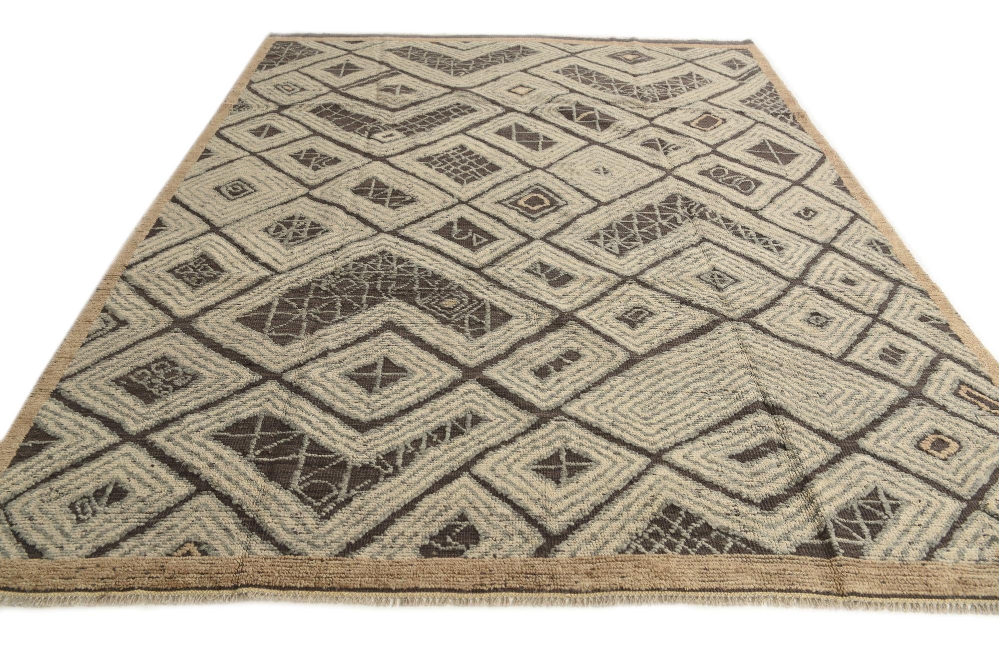 8' x 10' 4 Hand Knotted Darya Wool Rug