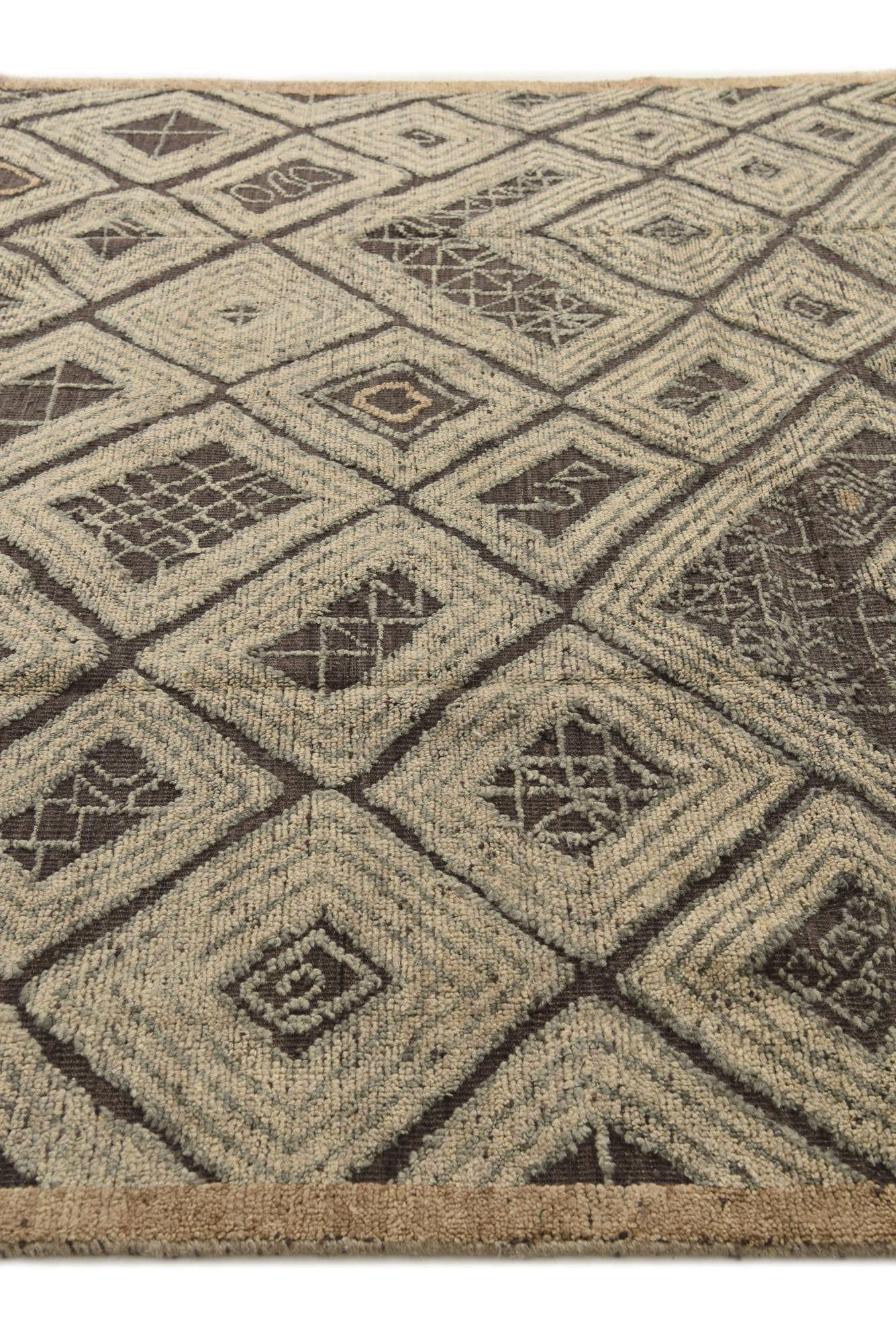 8' x 10' 4 Hand Knotted Darya Wool Rug