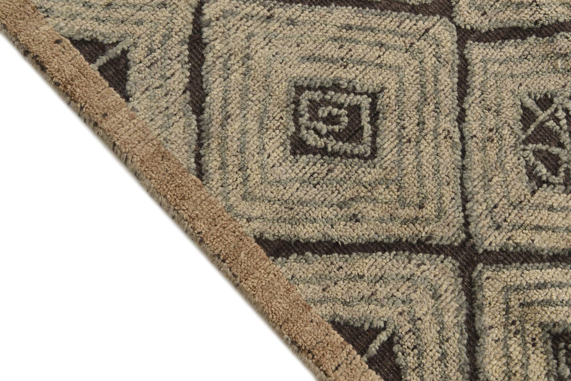 8' x 10' 4 Hand Knotted Darya Wool Rug