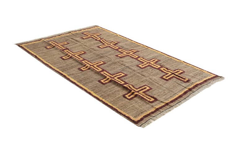 Detail image of 4' 10 x 7' 5 Hand Knotted Darya Wool Rug