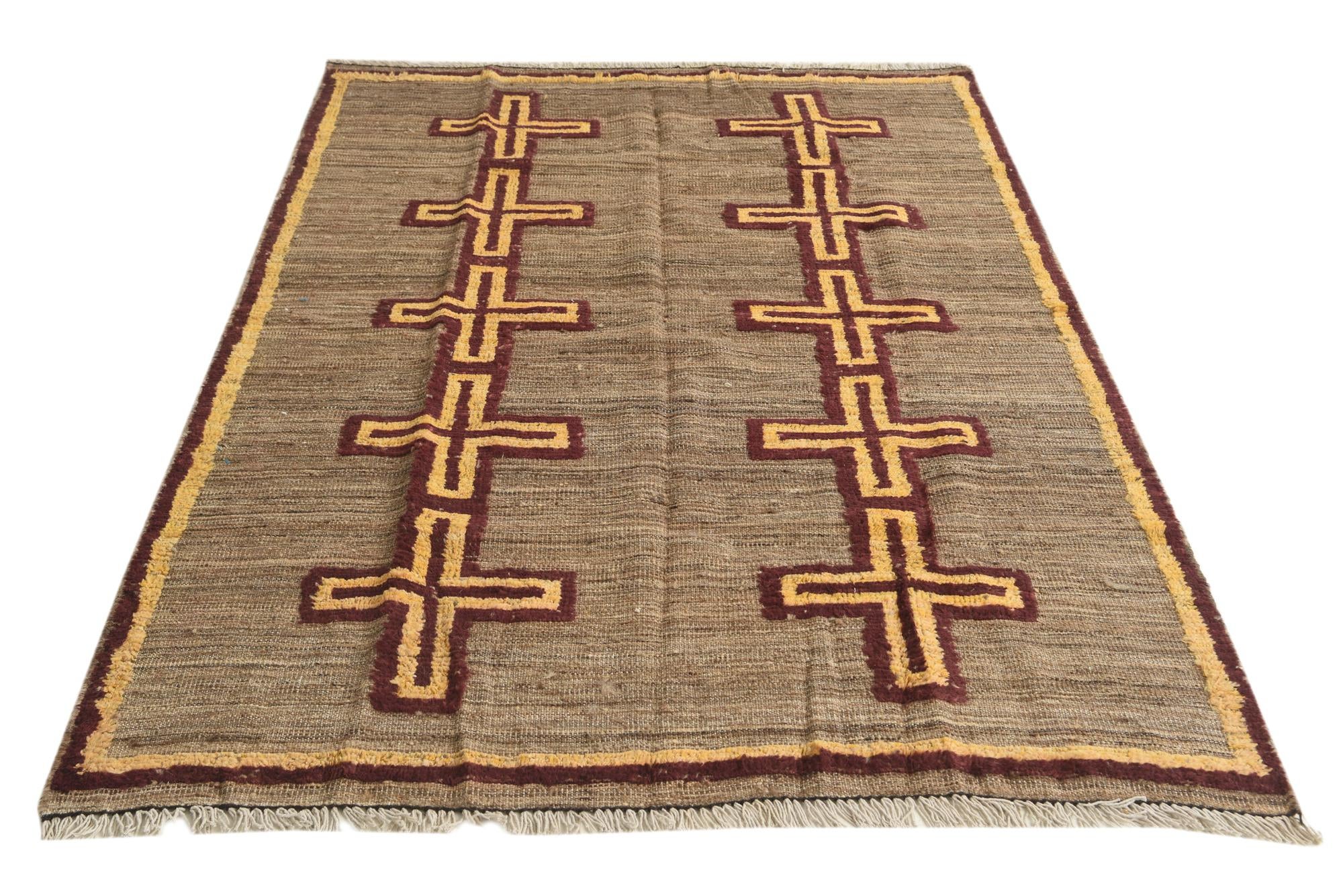 4' 10 x 7' 5 Hand Knotted Darya Wool Rug