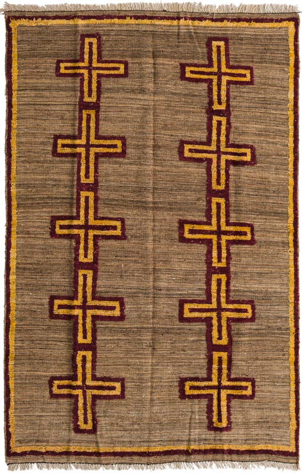 Detail image of 4' 10 x 7' 5 Hand Knotted Darya Wool Rug