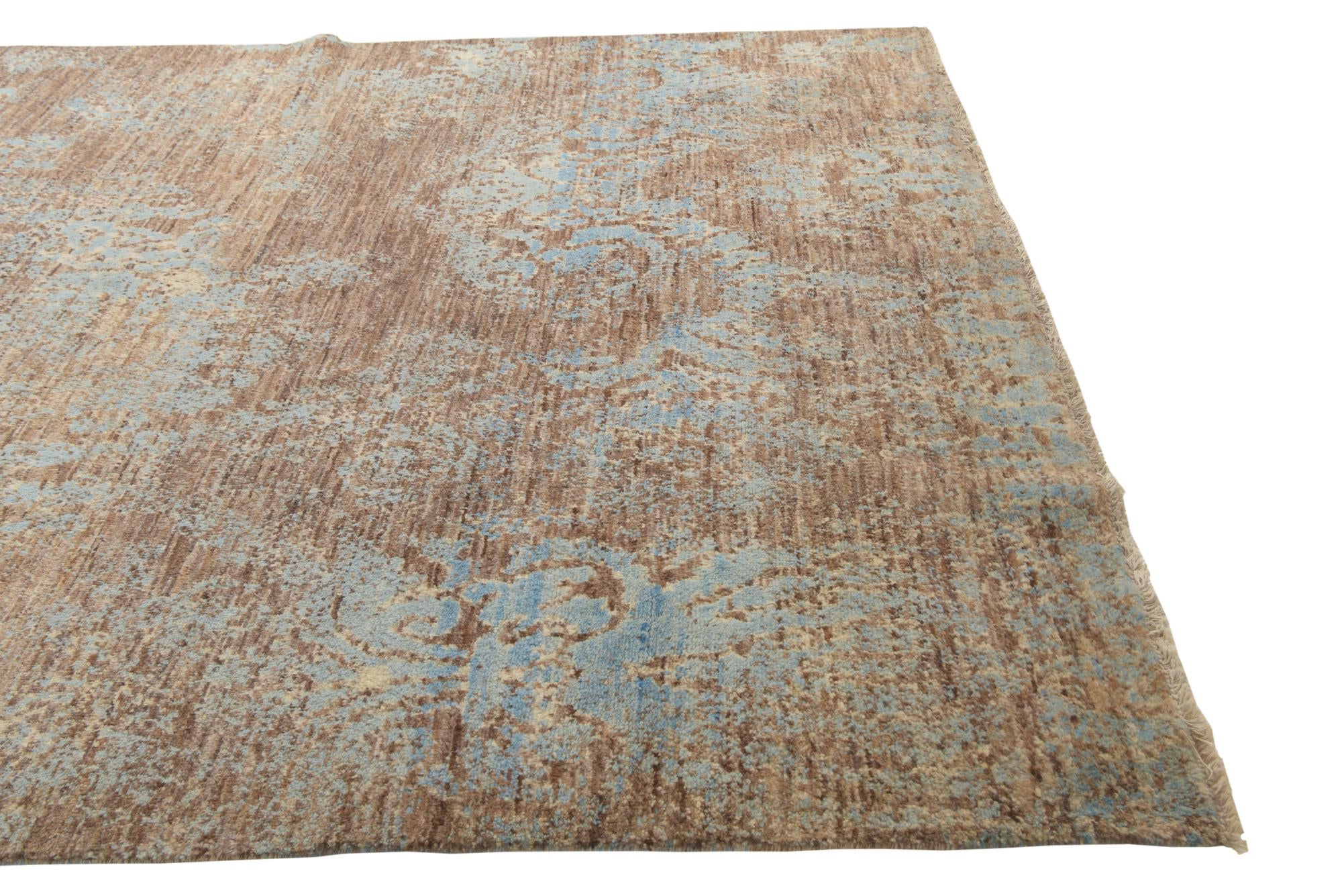 8' x 10' 5 Hand Knotted Darya Wool Rug