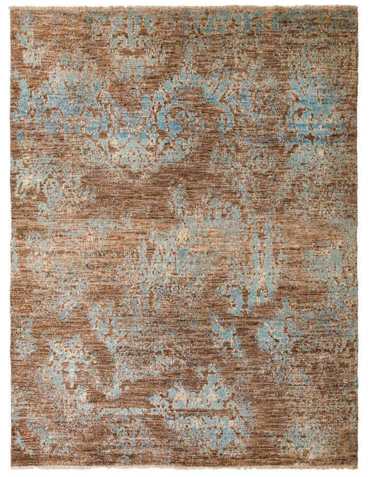 8' x 10' 5 Hand Knotted Darya Wool Rug