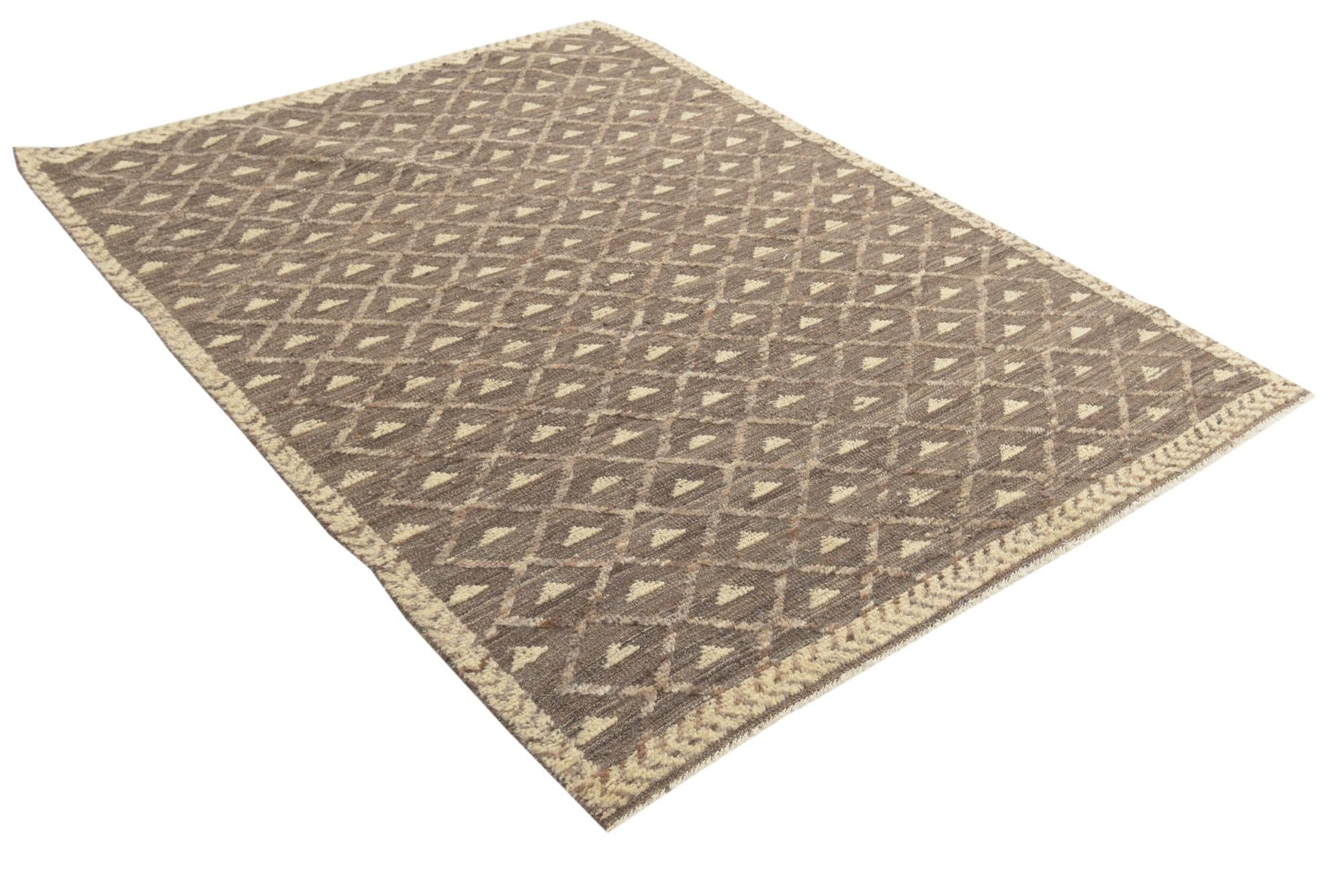 5' 3 x 7' 1 Hand Knotted Darya Wool Rug