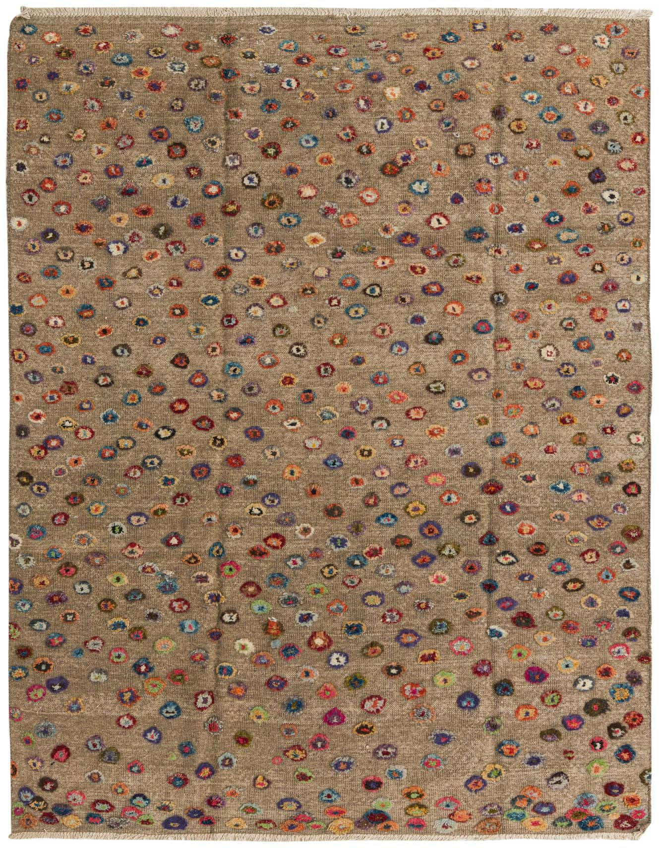6' 8 x 9' 8 Hand Knotted Darya Wool Rug