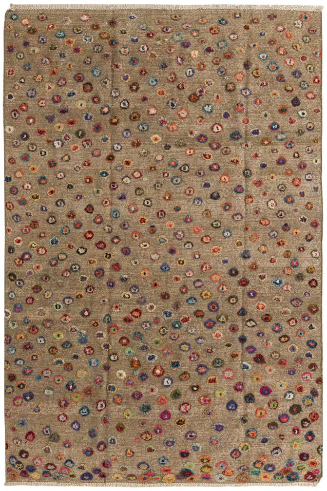 6' 8 x 9' 8 Hand Knotted Darya Wool Rug