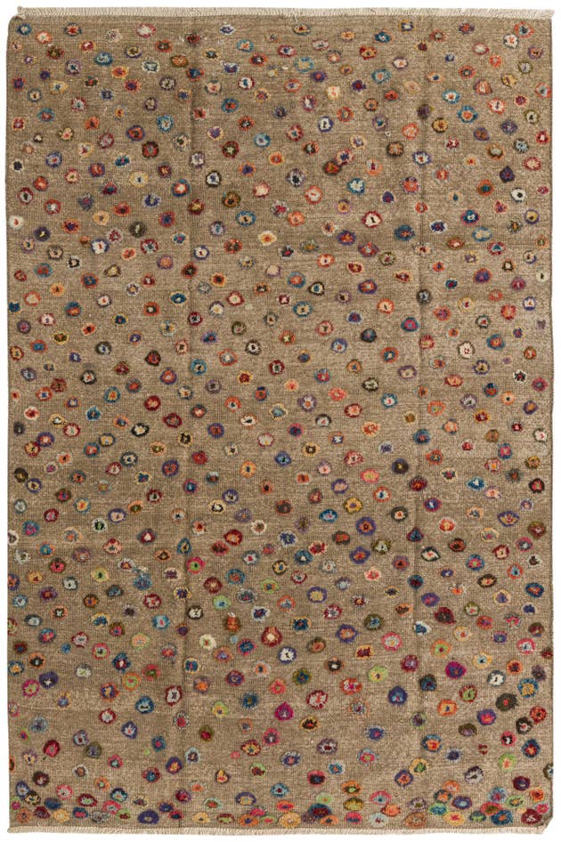 Detail image of 6' 8 x 9' 8 Hand Knotted Darya Wool Rug