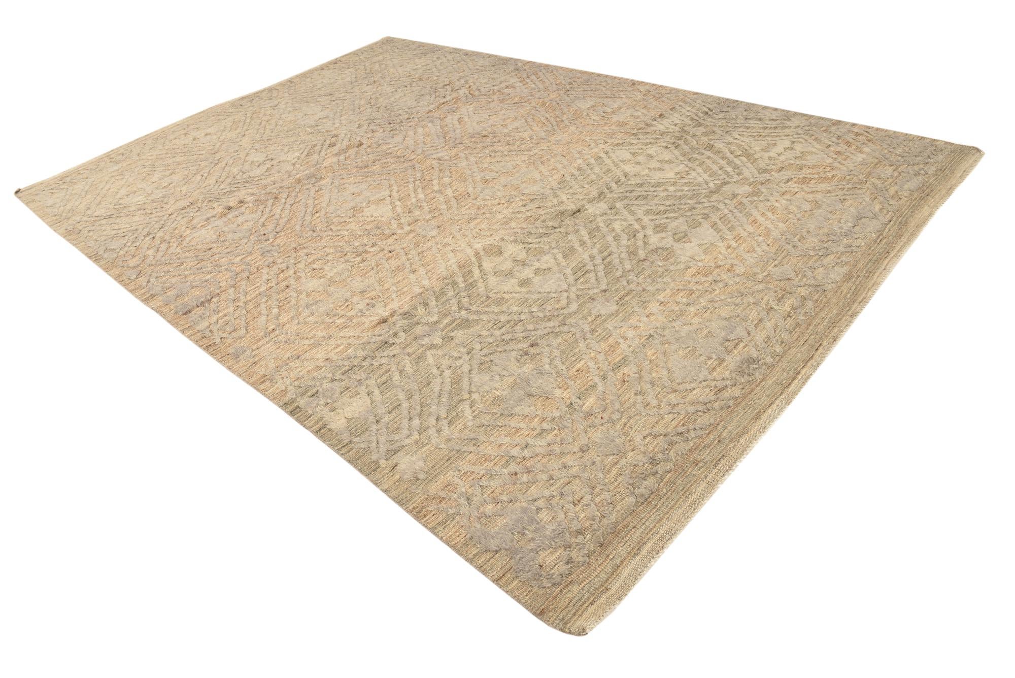 8' 10 x 12' 7 Hand Knotted Darya Wool Rug