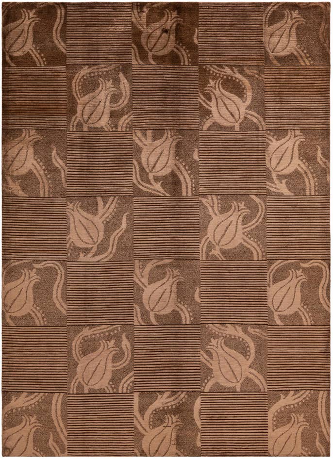 Detail image of 8' 3 x 11' 5 Hand Knotted Darya Wool Rug