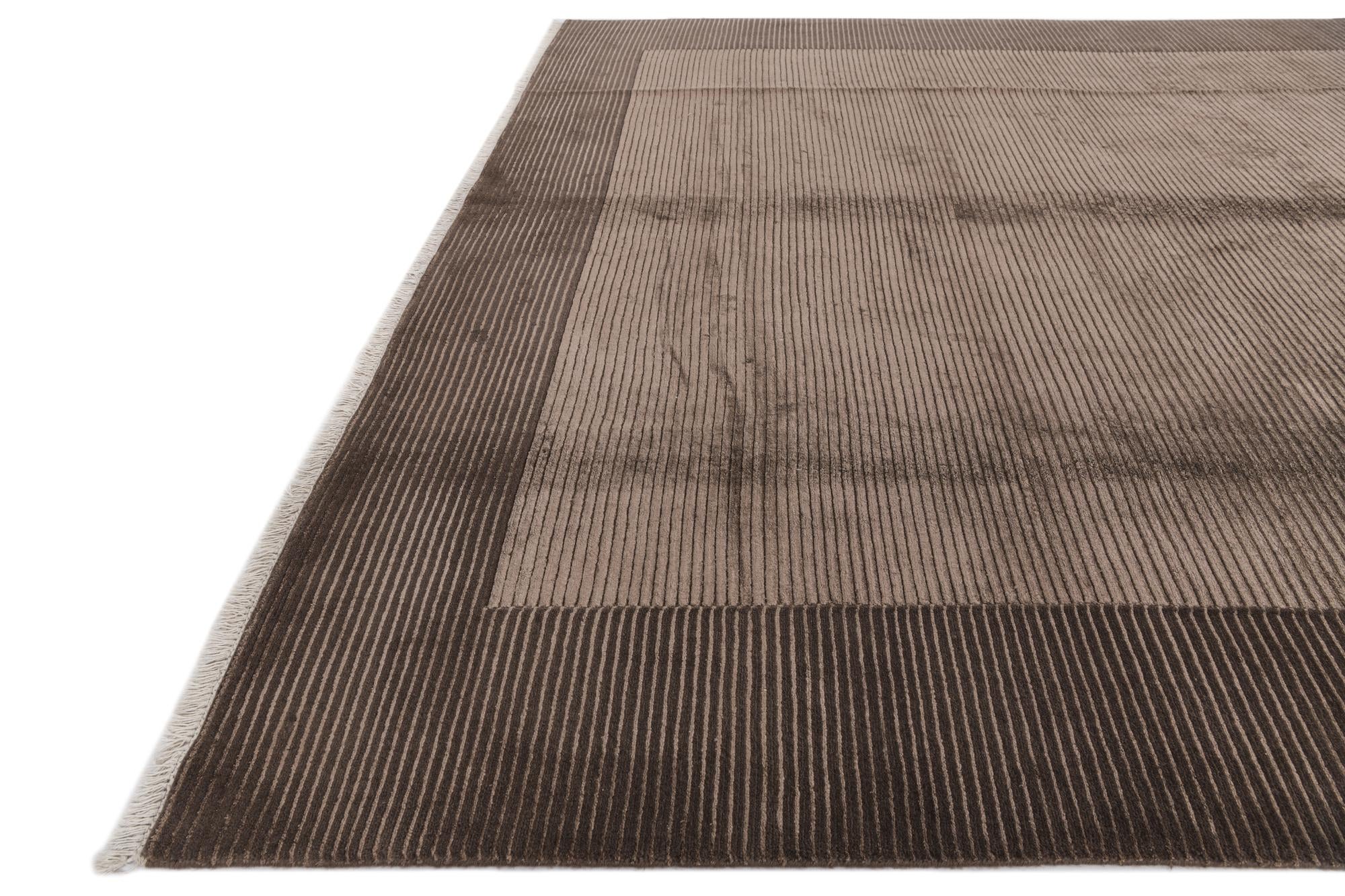 8' x 11' 8 Hand Knotted Darya Wool Rug