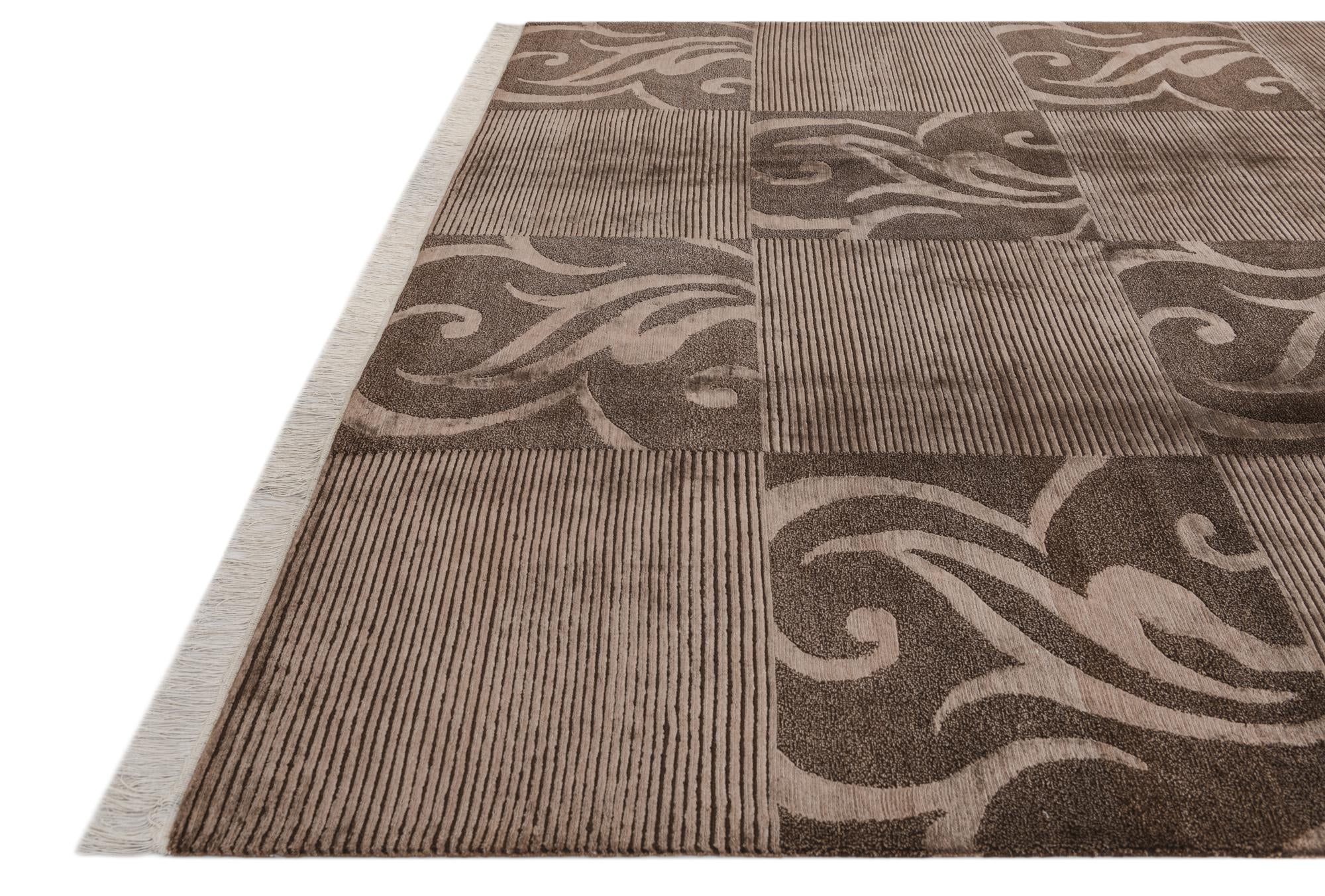 6' 8 x 9' 10 Hand Knotted Darya Wool Rug