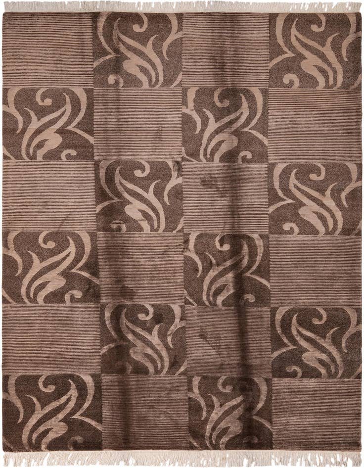 Detail image of 6' 8 x 9' 10 Hand Knotted Darya Wool Rug