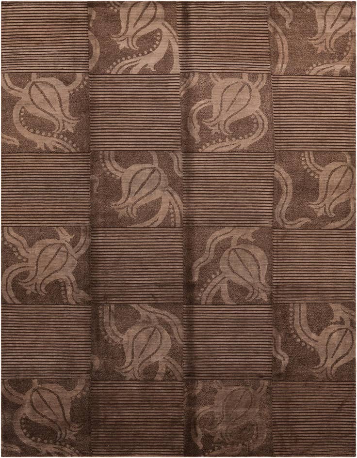 Detail image of 6' 8 x 9' 11 Hand Knotted Darya Wool Rug