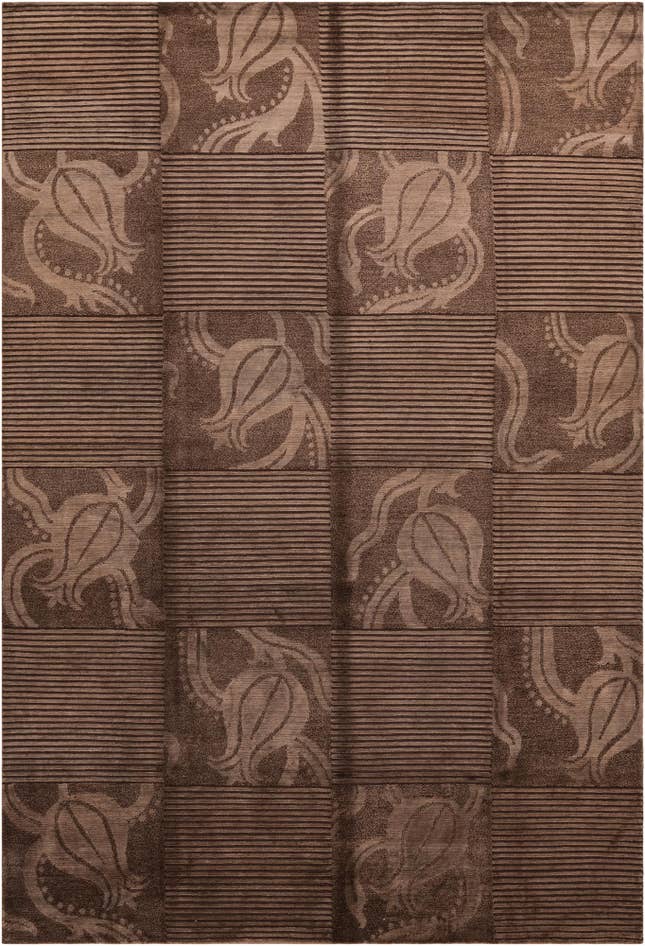 Detail image of 6' 8 x 9' 11 Hand Knotted Darya Wool Rug