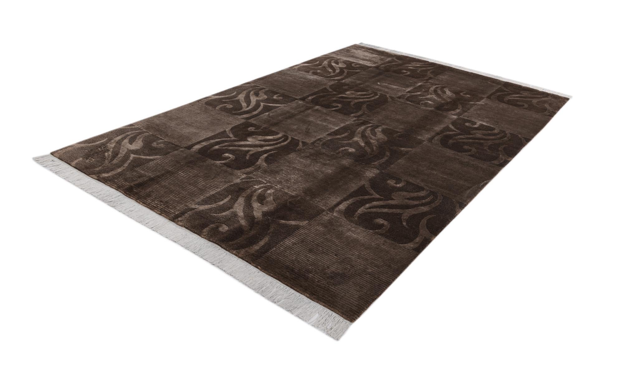 6' 8 x 10' Hand Knotted Darya Wool Rug