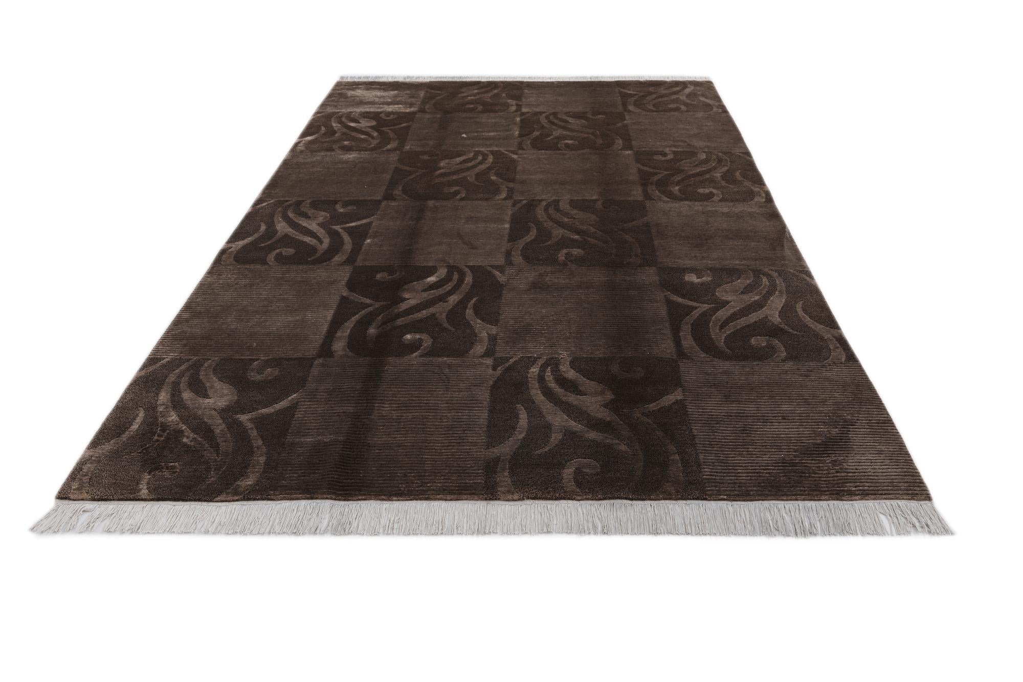 6' 8 x 10' Hand Knotted Darya Wool Rug