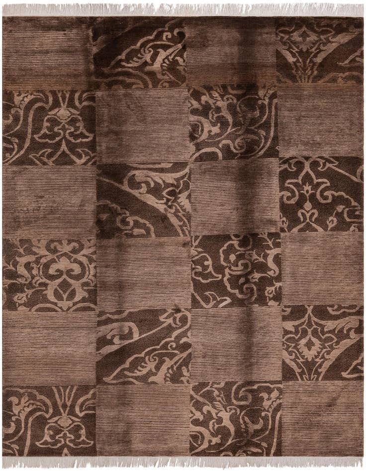 Detail image of 6' 9 x 10' 1 Hand Knotted Darya Wool Rug