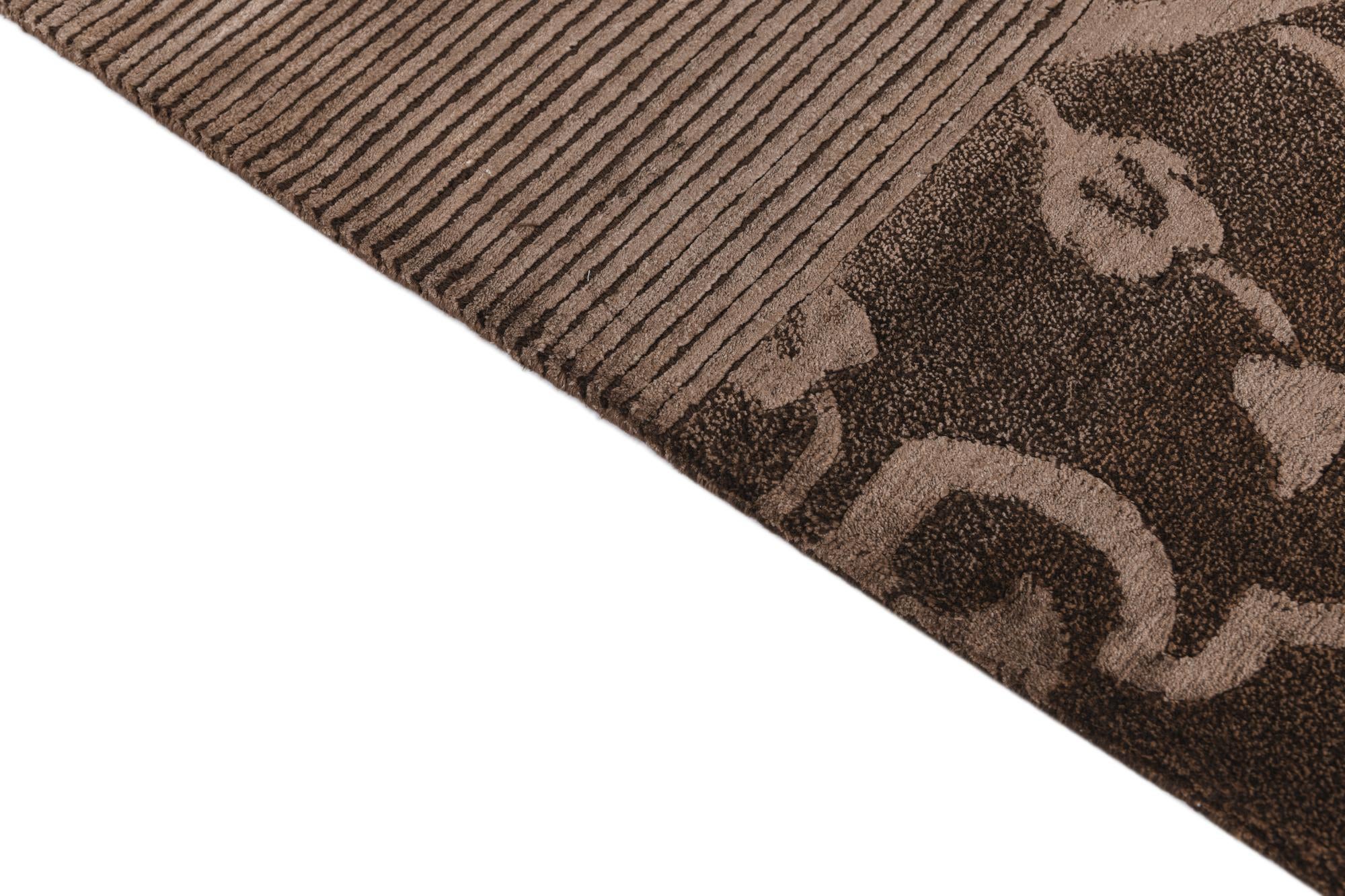 6' 9 x 10' Hand Knotted Darya Wool Rug