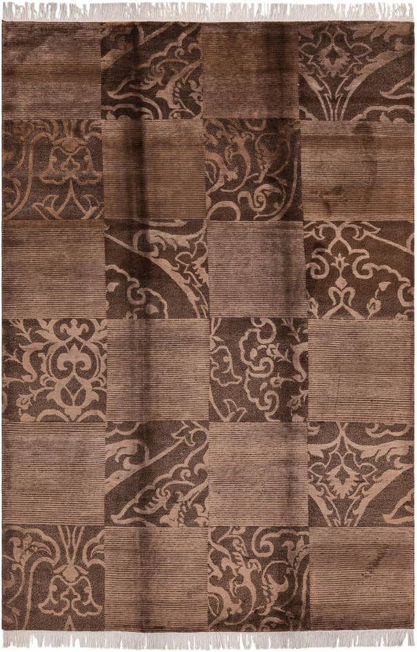 Detail image of 6' 9 x 10' Hand Knotted Darya Wool Rug