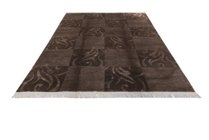 Detail image of 6' 8 x 10' Hand Knotted Darya Wool Rug