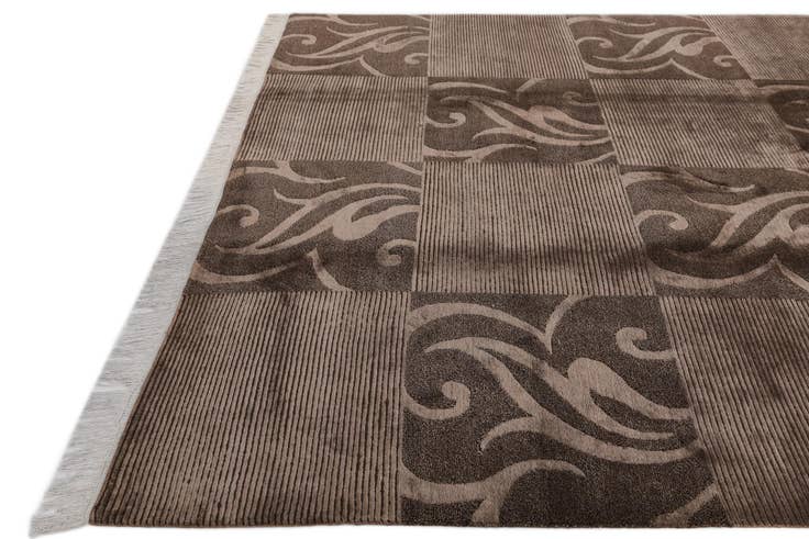 Detail image of 6' 8 x 10' Hand Knotted Darya Wool Rug