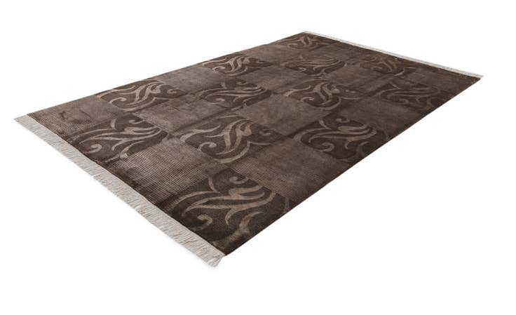 Detail image of 6' 8 x 10' Hand Knotted Darya Wool Rug