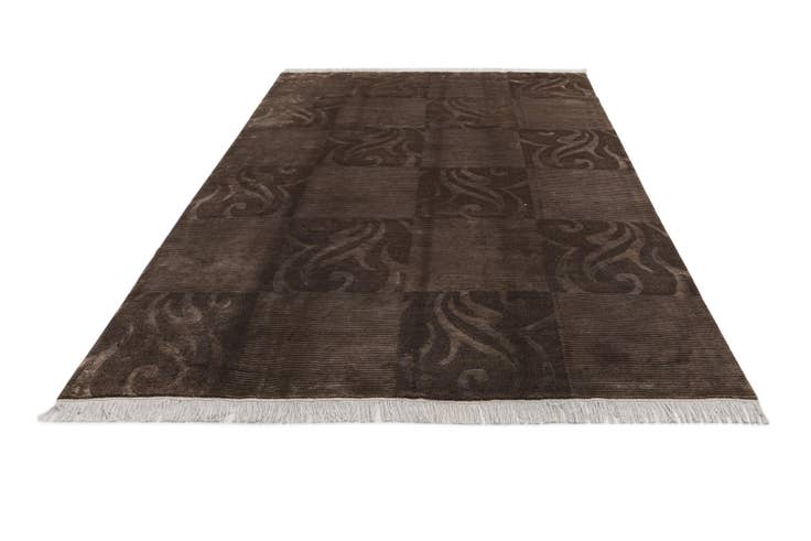 Detail image of 6' 8 x 10' Hand Knotted Darya Wool Rug