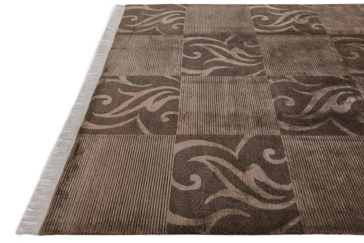 Detail image of 6' 8 x 10' Hand Knotted Darya Wool Rug