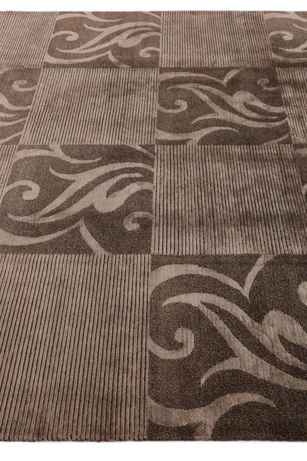 Detail image of 6' 8 x 10' Hand Knotted Darya Wool Rug