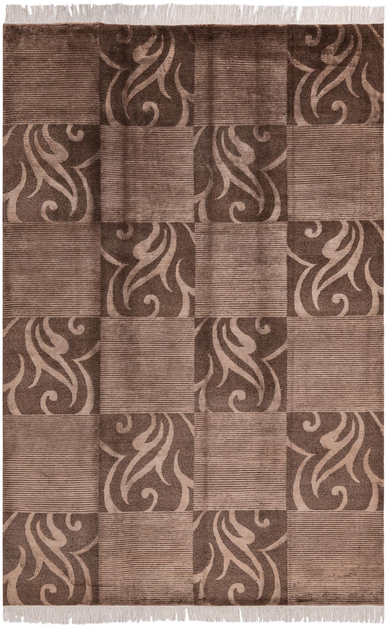 6' 8 x 10' Hand Knotted Darya Wool Rug