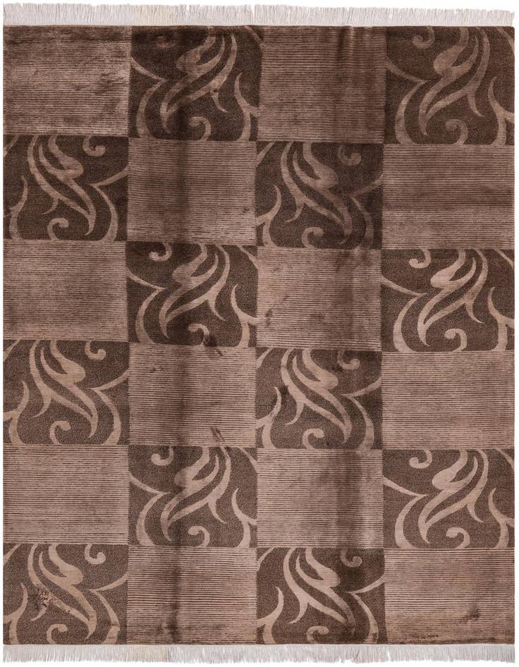 Detail image of 6' 8 x 9' 9 Hand Knotted Darya Wool Rug