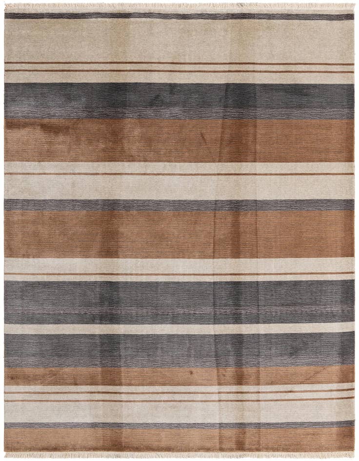 Detail image of 6' 7 x 9' 9 Hand Knotted Darya Wool Rug