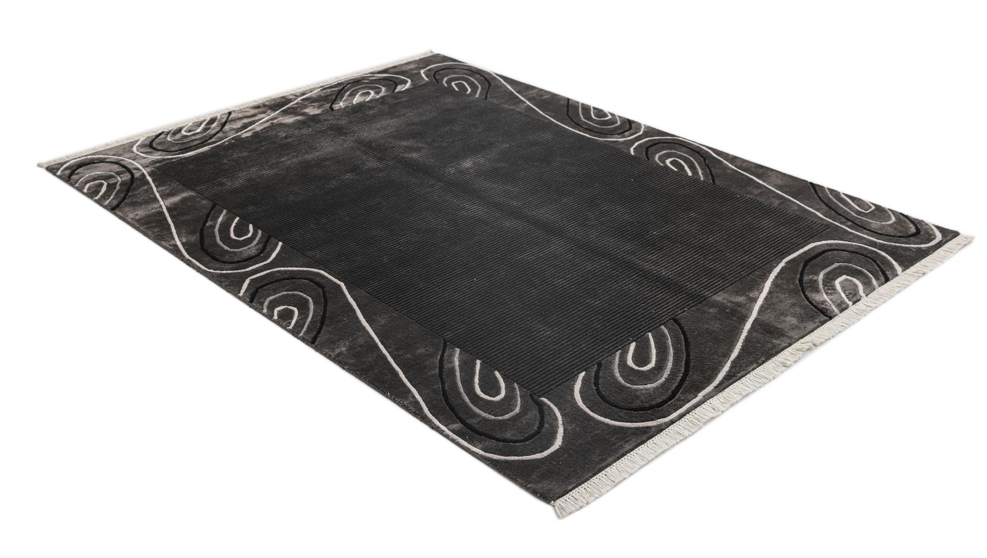 4' 11 x 6' 7 Hand Knotted Darya Wool Rug